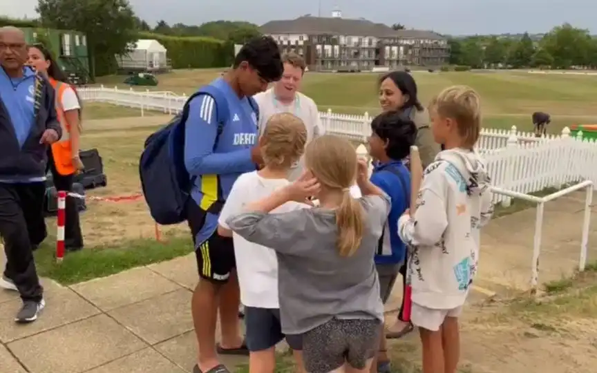Vaibhav Suryavanshi Becomes Fan Favourite; Signs Autograph, Click Selfies Ahead Of Training